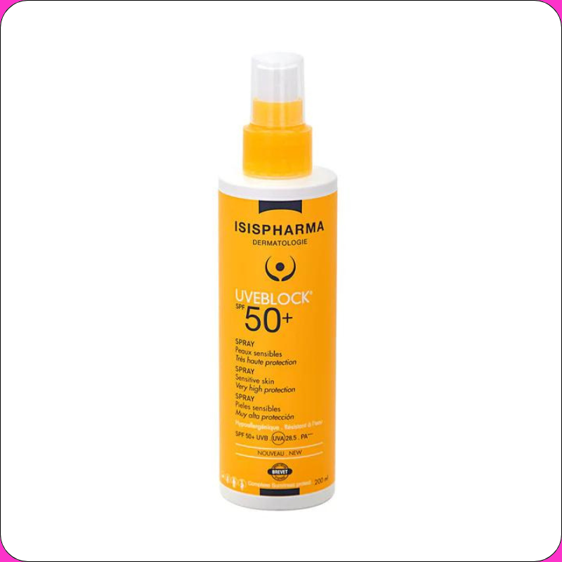 ISISPHARMA Uveblock Spray Family – Spray solaire SPF50+ famille