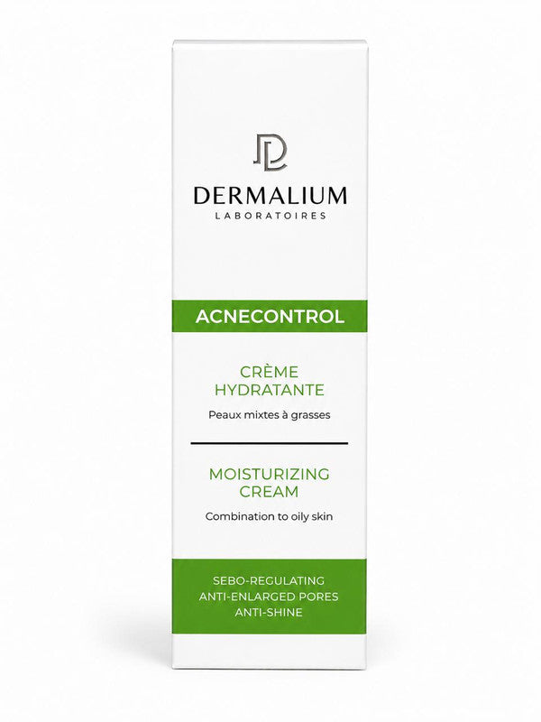 Dermalium Acnecontrol Crème Hydratante Peaux Mixtes ou Grasses 50ml
