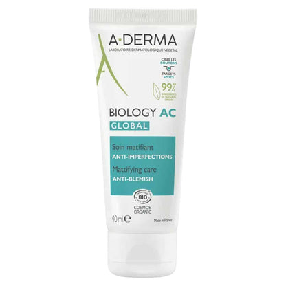 A-Derma Phys-AC Crème Global Bio 40ml – Soin Anti-imperfections Complet