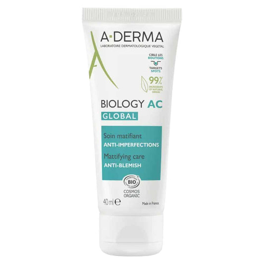 A-Derma Phys-AC Crème Global Bio 40ml – Soin Anti-imperfections Complet