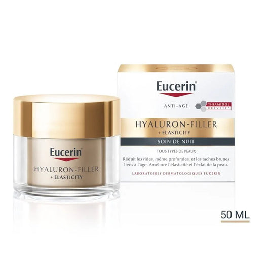 Eucerin Hyaluron-Filler + Elasticity Crème Nuit 50ml – Anti-Rides & Fermeté