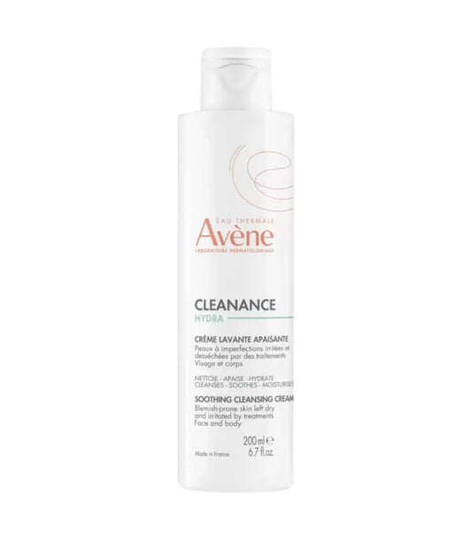 Avène Cleanance Crème Lavante Hydratante 200ml – Nettoyant Doux & Purifiant