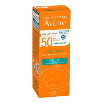 Avène Cleanance Solaire SPF 50+ 50ml – Haute Protection Peaux Grasses