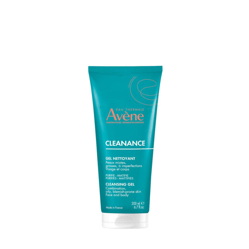 Avène Cleanance Gel Nettoyant 200ml – Purifiant Peaux Grasses & Acnéiques