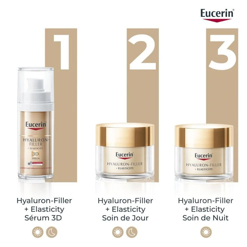 Eucerin Hyaluron-Filler + Elasticity Crème Nuit 50ml – Anti-Rides & Fermeté