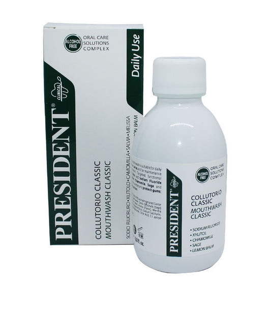 Président Bain de Bouche Classic 200ml – Hygiène bucco-dentaire classique