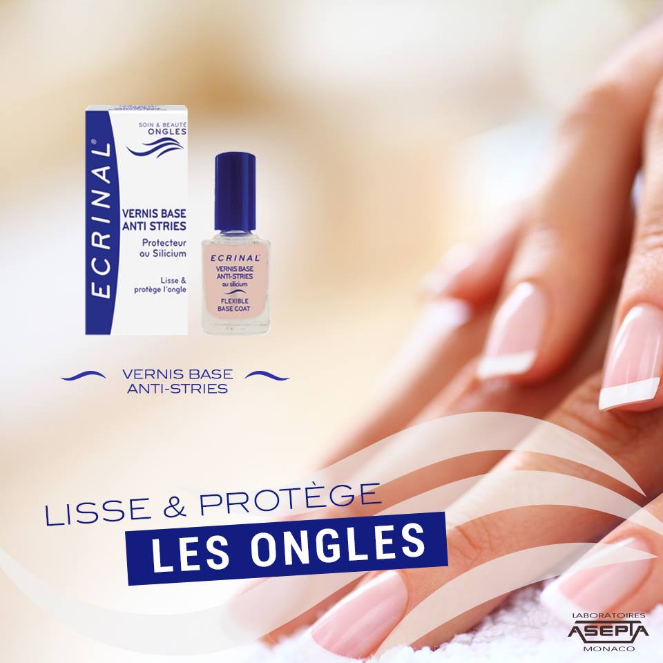 ECRINAL VERNIS BASE ANTI-STRIES ONGLES