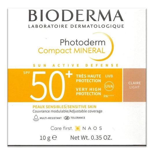 Bioderma Photoderm Compact Claire SPF50+ 10 g – Maquillage Solaire Haute Protection