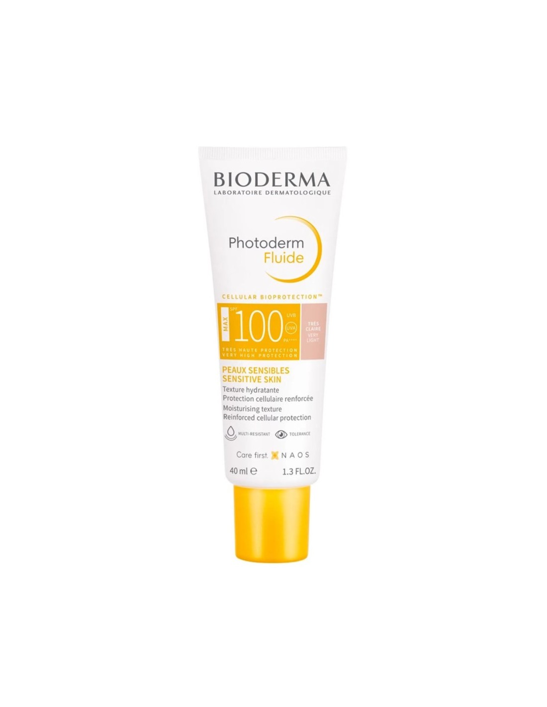 Bioderma Photoderm Fluide MAX SPF100 Très Claire 40 ml – Teint Clair & Haute Protection
