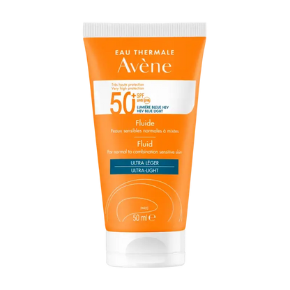 Avène Fluide Solaire SPF 50+ 50ml – Texture Légère Haute Protection
