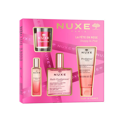 NUXE Coffret HUILE PRODIGIEUSE Noël La Fête en Rose