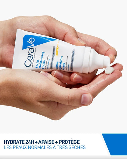 CeraVe Crème Hydratante SPF30 52ml – Protection Solaire & Hydratation