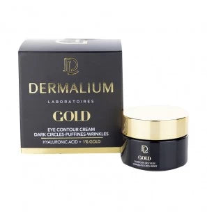 DERMALIUM GOLD Contour des Yeux 15 ml – Réduction Rides & Cernes