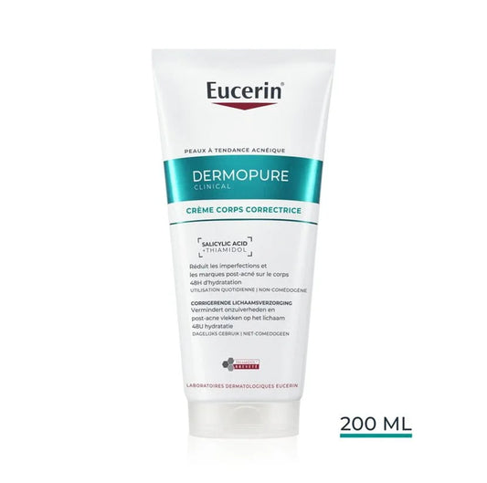Eucerin DermoPurifyer Crème Corps Triple Action 200ml – Anti-Imperfections & Hydratation