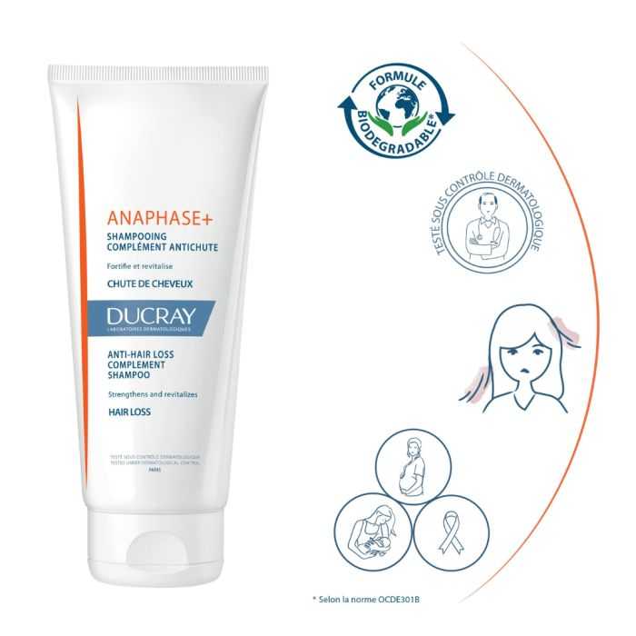 Ducray Anaphase+ Shampooing 200ml – Fortifiant Antichute