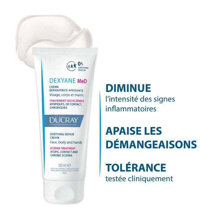 Ducray Dexyane Med Crème 100ml – Soin des Eczémas Atopiques
