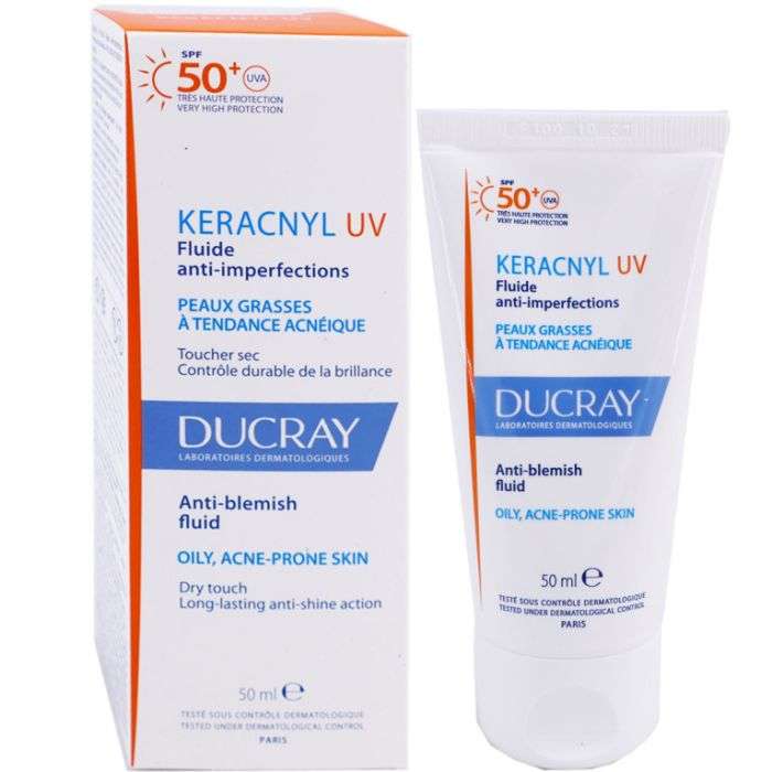Ducray Keracnyl UV Fluide SPF 50+ 50ml – Solaire Anti-imperfections