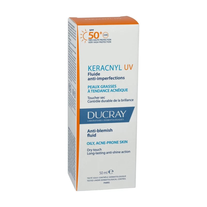Ducray Keracnyl UV Fluide SPF 50+ 50ml – Solaire Anti-imperfections