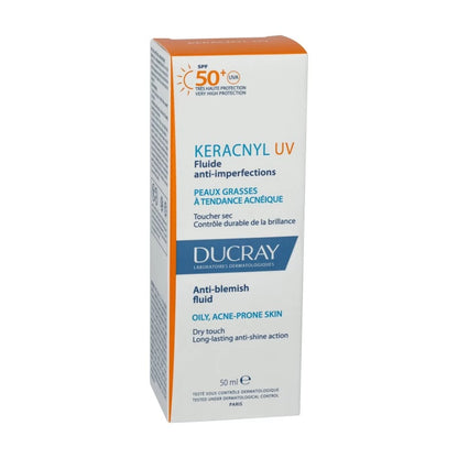 Ducray Keracnyl UV Fluide SPF 50+ 50ml – Solaire Anti-imperfections