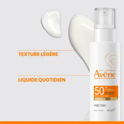 Avène Fluide Anti-Âge SPF50 40ml | Protection Solaire Visage