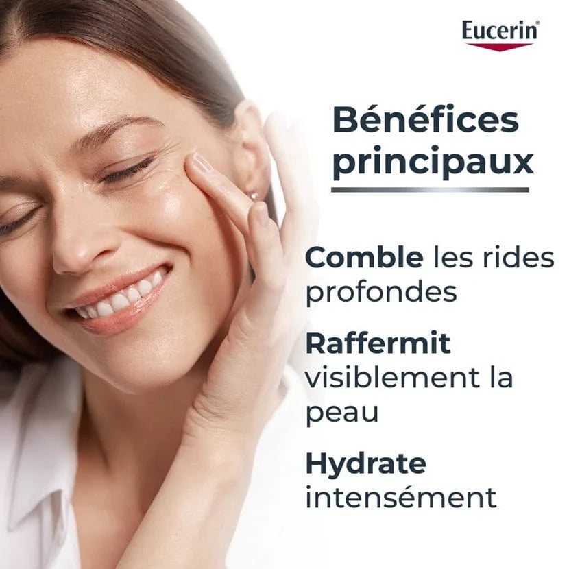Eucerin Hyaluron-Filler Crème Jour 50ml – Anti-Rides & Hydratation Peau