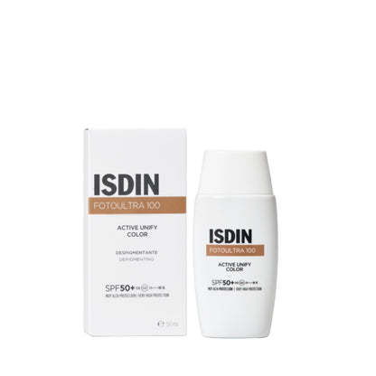 ISDIN Fotoultra Active Unify Color SPF50 – Fluide Teinté Anti-Taches 50ml