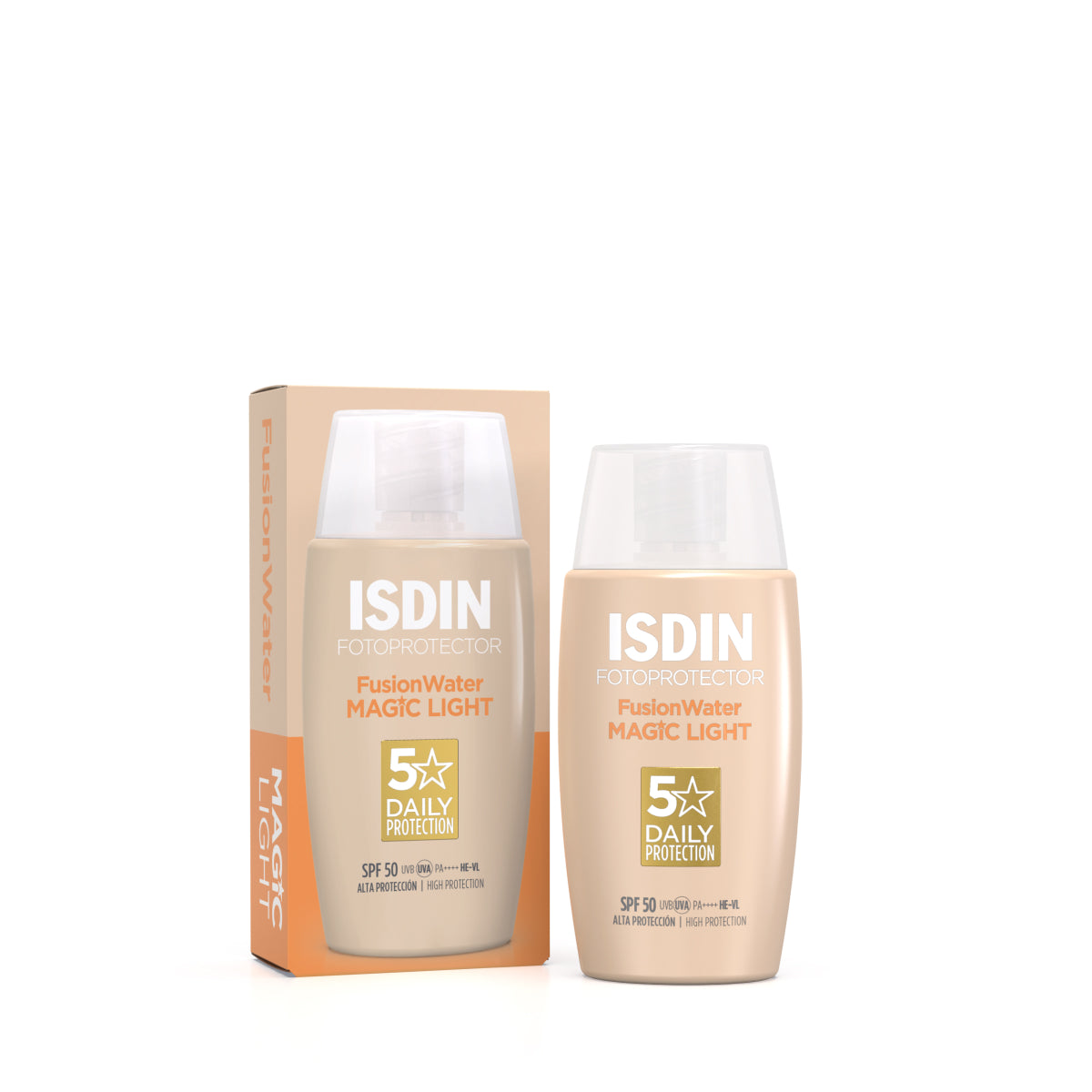 ISDIN Fotoprotector Water Color Light SPF50 – Fluide Teinté Clair 50ml