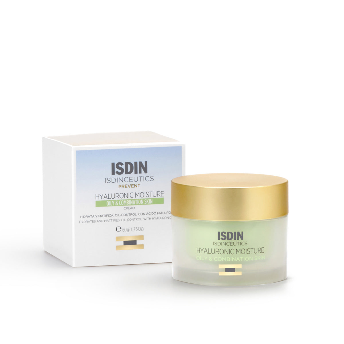 ISDIN Hyaluronic Moisture Crème – Peau Grasse à Mixte 50g