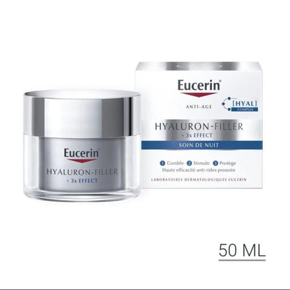Eucerin Hyaluron-Filler Crème de Nuit 50ml – Anti-Rides & Hydratation Intense