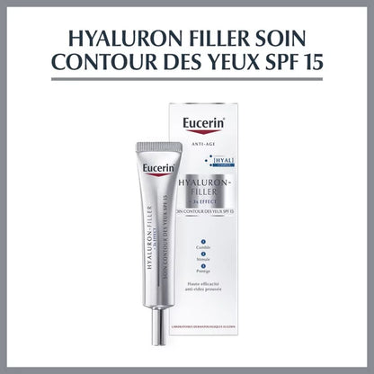 Eucerin Hyaluron-Filler Crème Yeux 15ml – Anti-Rides & Réduction des Cernes