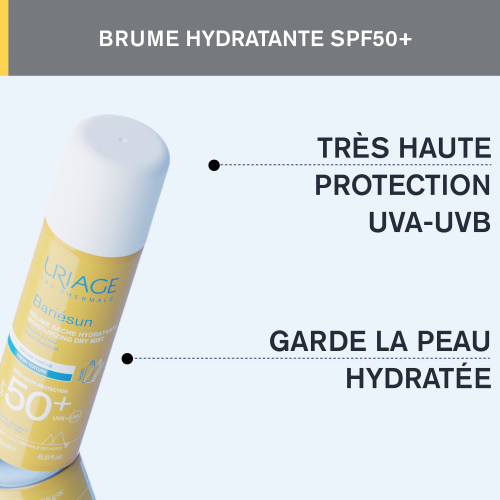 Uriage Bariésun SPF50+ Brume Sèche 200 ml – Application Facile Sans Résidu