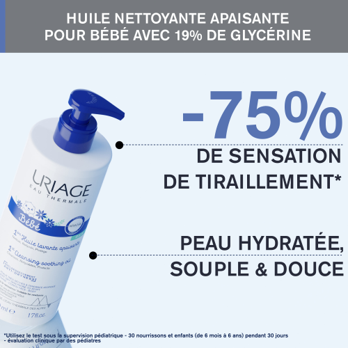 URIAGE BEBE 1ERE HUILE LAVANTE APAISANTE 500 ML