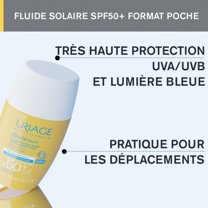 Uriage Bariésun SPF50+ Fluide Ultra Léger 30 ml – Finition Invisible