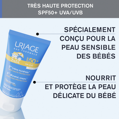 URIAGE BEBE 1ERE CREME MINERALE SPF50+ 50ML