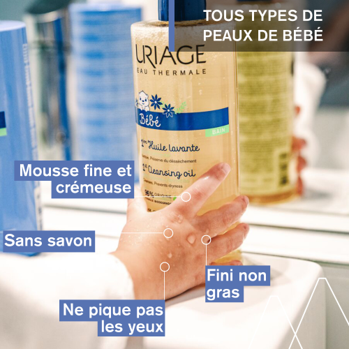 URIAGE BEBE 1ERE HUILE LAVANTE 500 ML NOUVEAU