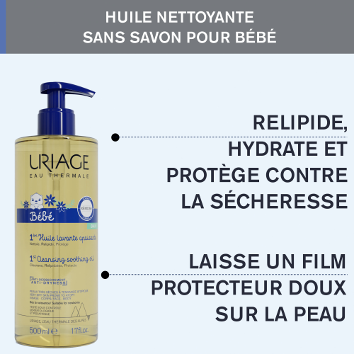 URIAGE BEBE 1ERE HUILE LAVANTE 500 ML NOUVEAU