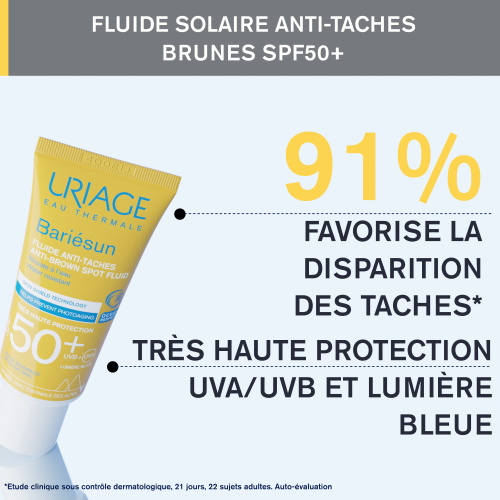 Uriage Bariésun SPF50+ Fluide Anti-Tache 40 ml – Action Correctrice & Éclaircissante