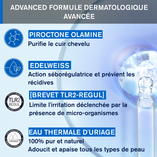 URIAGE DS HAIR SHAMMPOING EQUILIBRANT 500 ML NEW