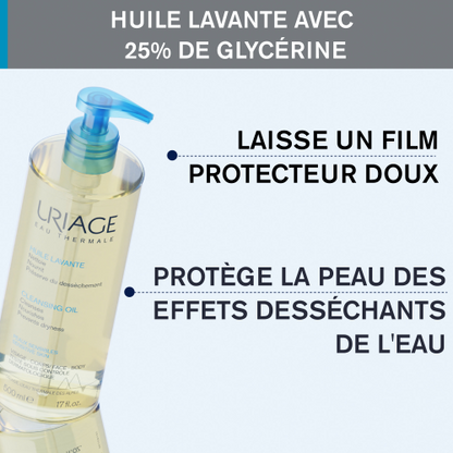URIAGE HUILE LAVANTE 1 LITRE NOUVEAU