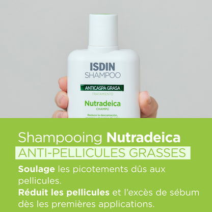 ISDIN Shampoo Nutradeica Vert – Anti-Pellicules Grasses 200ml