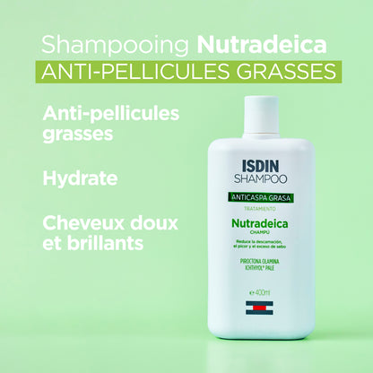 ISDIN Shampoo Nutradeica Vert – Anti-Pellicules Grasses 200ml