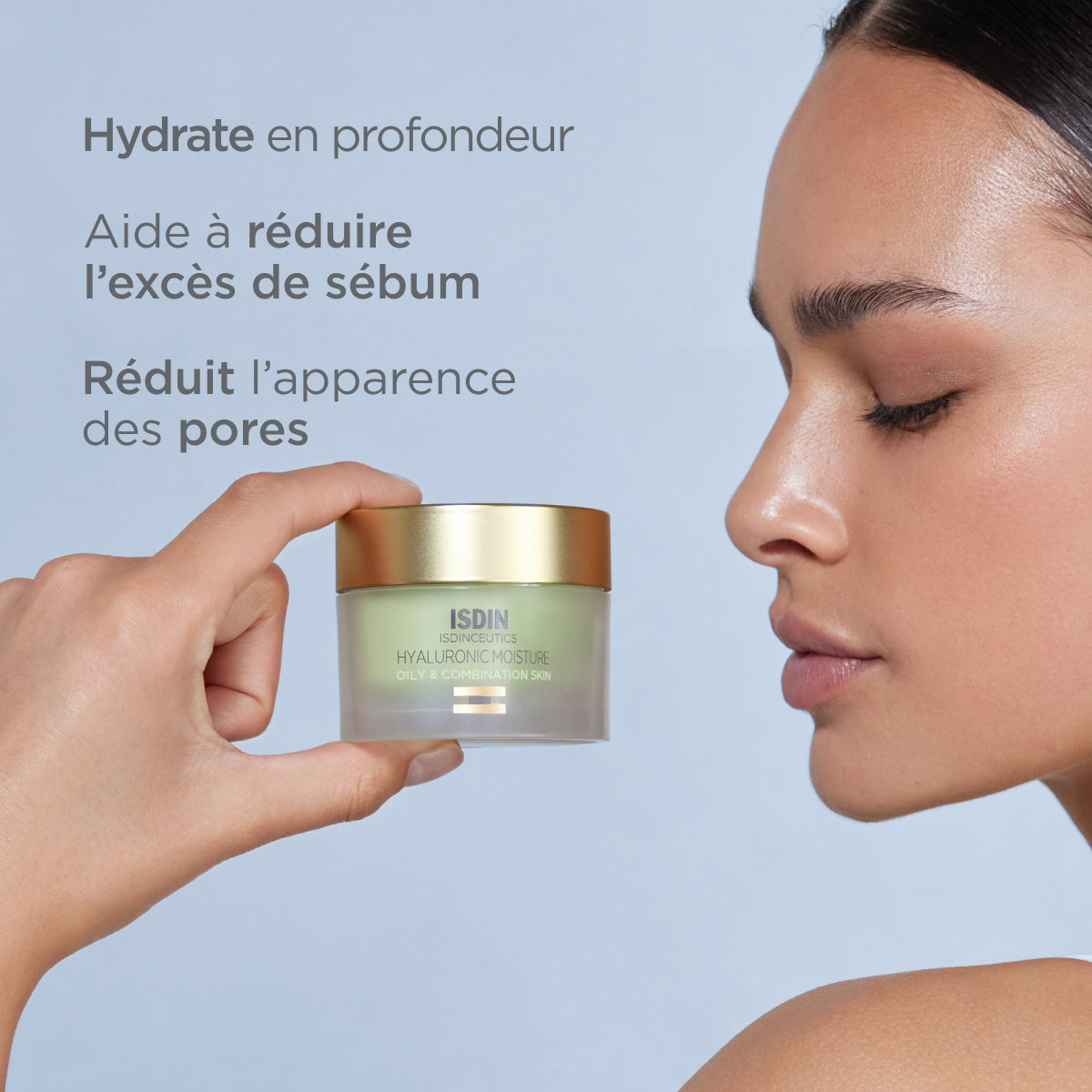 ISDIN Hyaluronic Moisture Crème – Peau Grasse à Mixte 50g