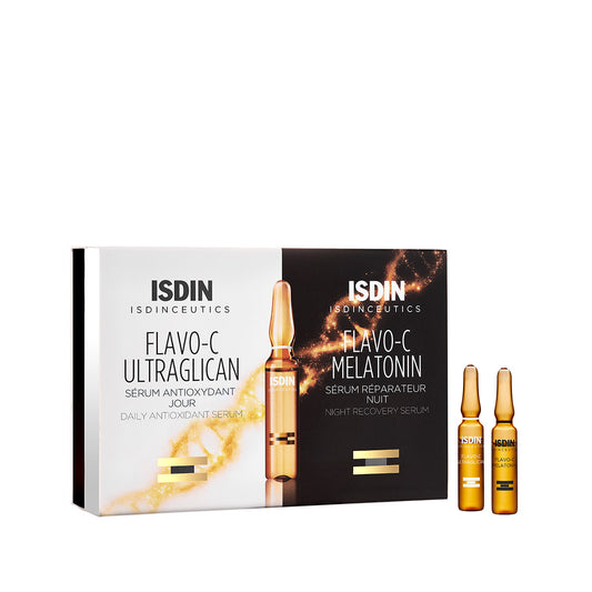 ISDIN Flavo-C 24h Ultraglican + Melatonin – 2+2 Ampoules