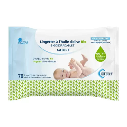 Gilbert Lingettes à l'huile d'olive Bio extra douce