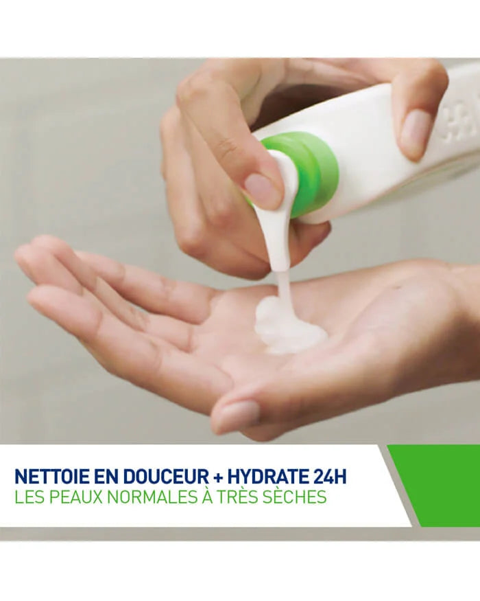 CeraVe Crème Lavante Hydratante – Peaux Normales à Sèches