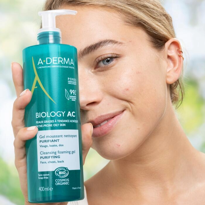 A-Derma Phys-AC Gel Moussant Bio 200ml – Nettoyant Purifiant Doux
