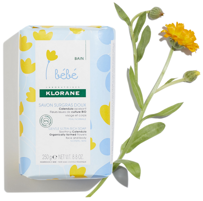 Klorane BB Savon Surgras 250g – Nettoyant Doux Peaux Sensibles