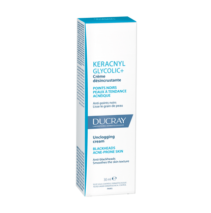 Ducray Keracnyl Glycolic+ Crème 30ml – Anti-imperfections & Peeling Doux