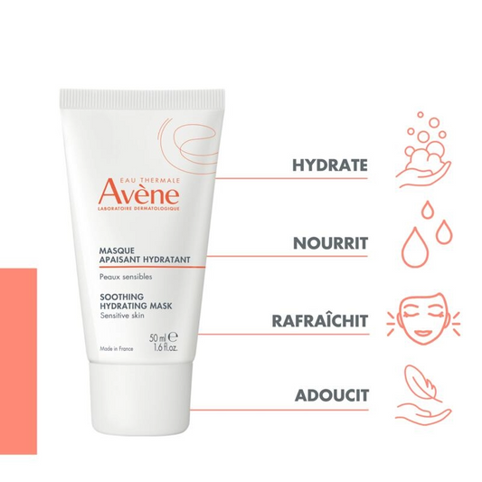 Avène Masque Apaisant Peaux Sensibles 50ml – Hydratant & Anti-irritations