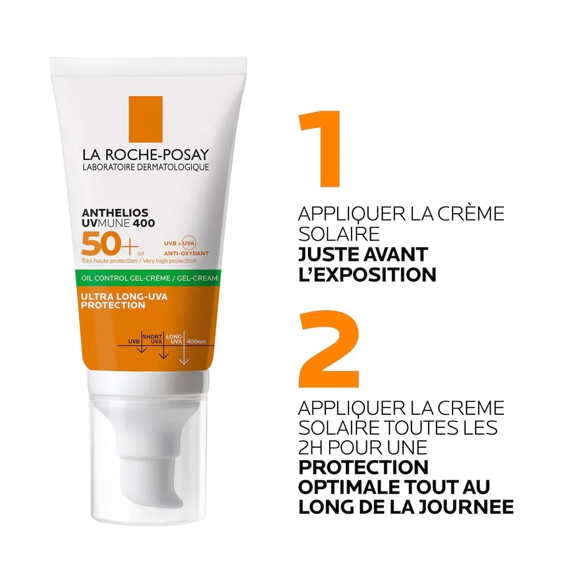 La Roche-Posay Anthelios UVMune 400 Gel-Crème Matifiant Invisible SPF50+